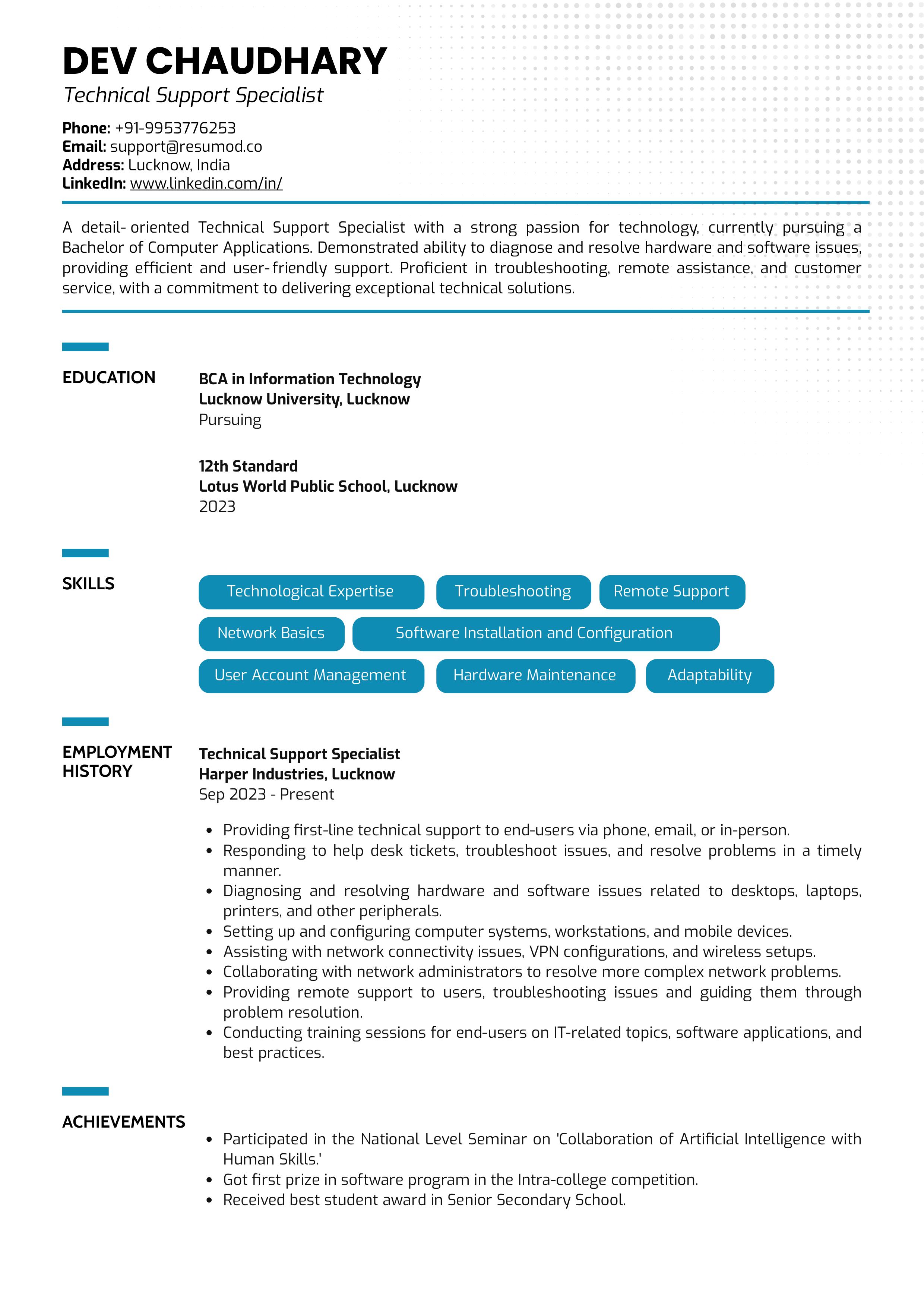 Resume 11